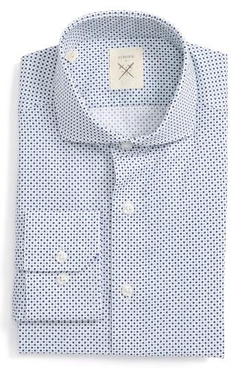 Men's Strong Suit Trim Fit Dot Dress Shirt
