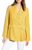 Women's English Factory Double Breasted Blazer - Yellow