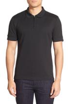 Men's Vince Camuto Slim Fit Mesh Polo, Size - Black