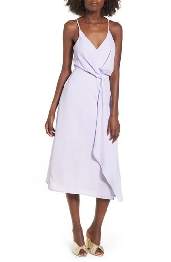 Women's Dee Elly Knotted Waist Midi Dress - Purple