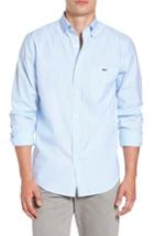 Men's Vineyard Vines Swordfish Stripe Tucker Sport Shirt, Size - Blue