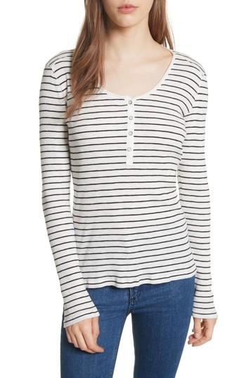 Women's Rag & Bone/jean Lilies Henley - White