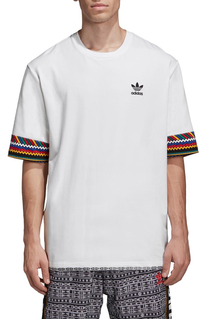 Men's Adidas Originals By Pharrell Williams Hu Solar Trefoil T-shirt - White