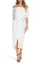 Women's Charles Henry Off The Shoulder Shirtdress - Ivory