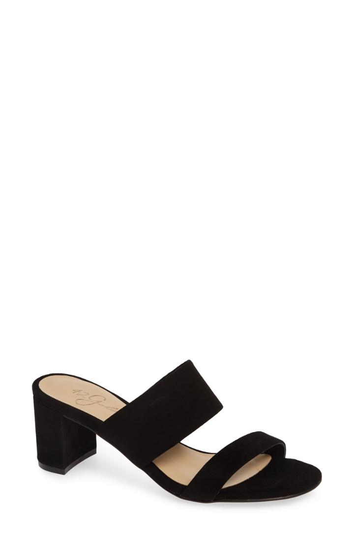 Women's 42 Gold Liya Slide Sandal M - Black