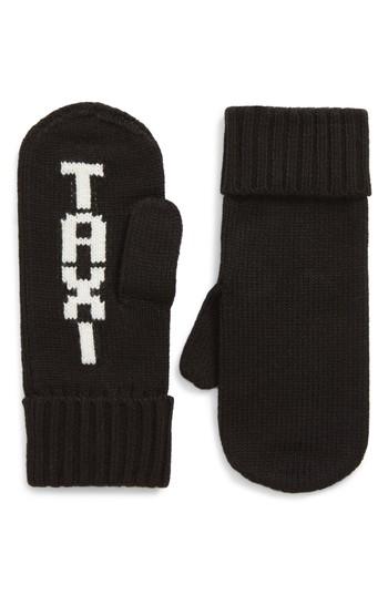 Women's Kate Spade New York Taxi Mittens, Size - Black