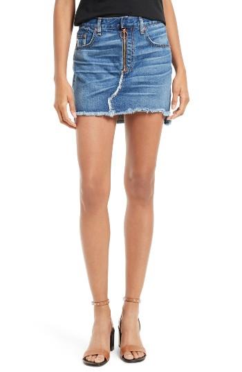 Women's Rag & Bone/jean O-ring Denim Miniskirt