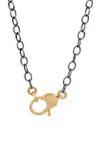 Women's Jane Basch Pave Diamond Clasp Long Chain Necklace