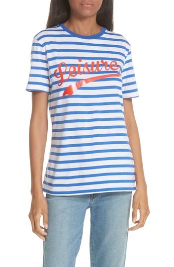 Women's Etre Cecile Leisure Stripe Tee - Blue