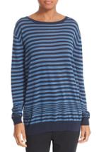 Women's Vince Oversize Stripe Pullover - Blue