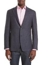 Men's Canali Kei Classic Fit Wool Blend Blazer R Eu - Purple