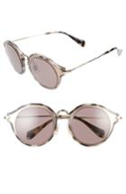 Women's Miu Miu 49mm Sunglasses - Matte Pink