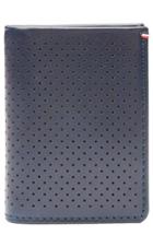 Men's Jack Mason Perforated Leather Wallet - Blue