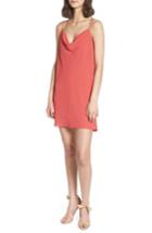 Women's 1.state Cowl Neck Slipdress - Coral