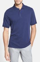 Men's Nordstrom Men's Shop Regular Fit Interlock Knit Polo, Size - Blue