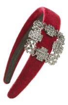 Natasha Buckle Headband, Size - Red