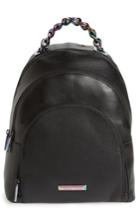 Kendall + Kylie Sloane Iridescent Hardware Leather Backpack - Black