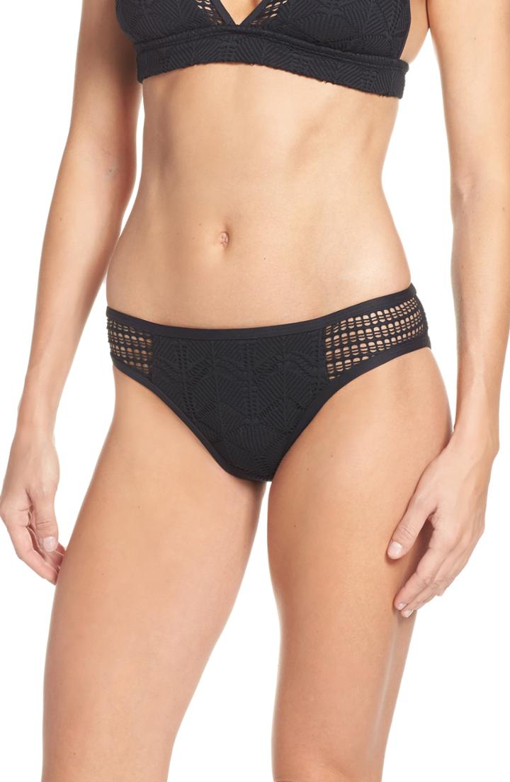 Women's La Blanca Crochet Side Hipster Bikini Bottoms