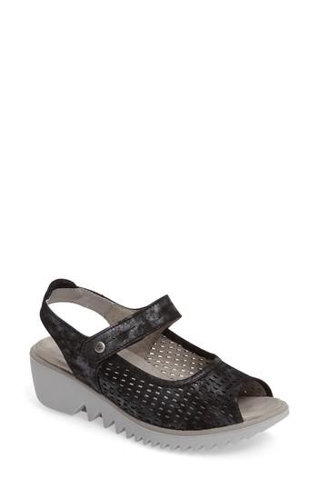 Women's Wolky Blade Sandal -6.5us / 37eu - Black