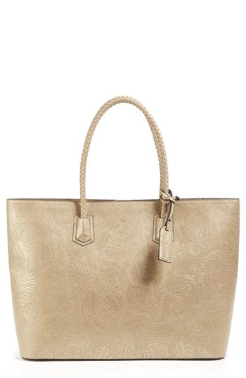 Sole Society Hawna Faux Leather Tote - Beige