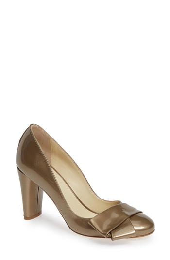 Women's Butter Petra Asymmetric Bow Pump M - Beige