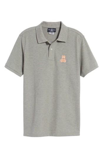 Men's Psycho Bunny Alto Bunny Polo (xxl) - Grey