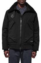 Men's Canada Goose Bromley Slim Fit Down Bomber Jacket With Genuine Shearling Collar