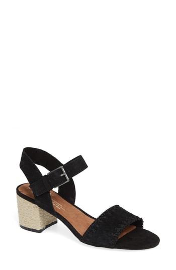 Women's Toms Rosa Sandal M - Black