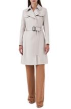 Women's Reiss Hurley Belted Wool Blend Coat Us / 4 Uk - Beige
