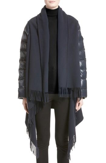 Women's Moncler Mantella Quilted Sleeve Wrap Sweater