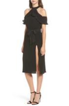 Women's Nbd Kierra Cold Shoulder Dress - Black