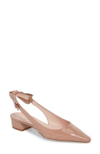 Women's Kate Spade New York Bow Slingback Pump M - Beige