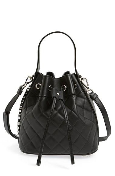 Mocscino 'mini Letters' Quilted Bucket Bag -