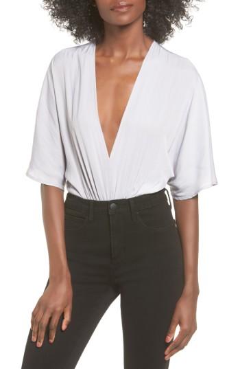 Women's Astr Deep V Bodysuit - Grey