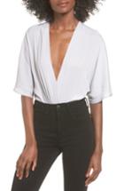 Women's Astr Deep V Bodysuit - Grey