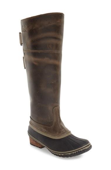 Women's Sorel 'slimpack I' Waterproof Riding Boot .5 M - Brown
