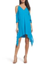 Women's Adelyn Rae Fiona Cold Shoulder Shift Dress - Blue/green