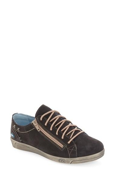 Women's Cloud 'aika' Leather Sneaker .5us / 38eu - Black