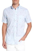 Men's Southern Tide Rum Swizzle Sport Shirt - Blue