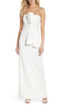 Women's Adrianna Papell Strapless Bow Column Gown - Ivory