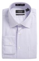 Men's Nordstrom Men's Shop Smartcare(tm) Traditional Fit Check Dress Shirt .5 - 32 - Coral