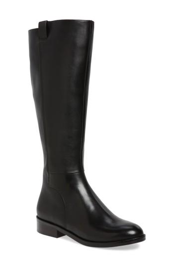 Women's Cole Haan Katrina Riding Boot Wide Calf M - Black