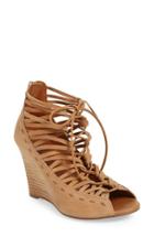 Women's Linea Paolo 'willow' Cage Wedge Sandal M - Brown