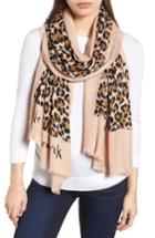 Women's Kate Spade New York Leopard Scarf, Size - Brown