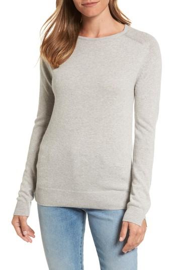 Women's Barbour Mill Wool Blend Boatneck Sweater Us / 10 Uk - Grey