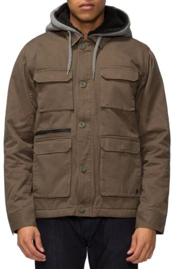 Men's Tavik Droogs Field Jacket With Detachable Hood - Green