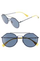 Men's Fendi 54mm Polarized Round Sunglasses -