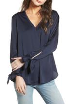 Women's Treasure & Bond Tie Sleeve Top, Size - Blue