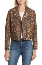 Women's Veda Safari Leather Jacket, Size - Brown