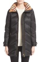 Women's Burberry Eastwick Chevron Quilted Coat - Black
